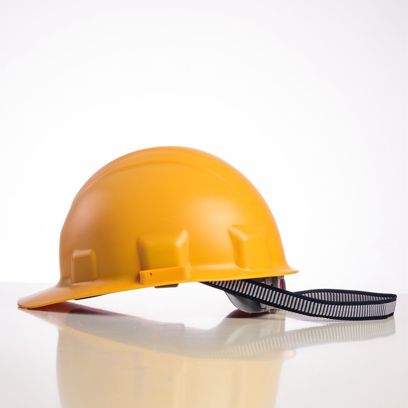 hard hat with face shield and earmuffs